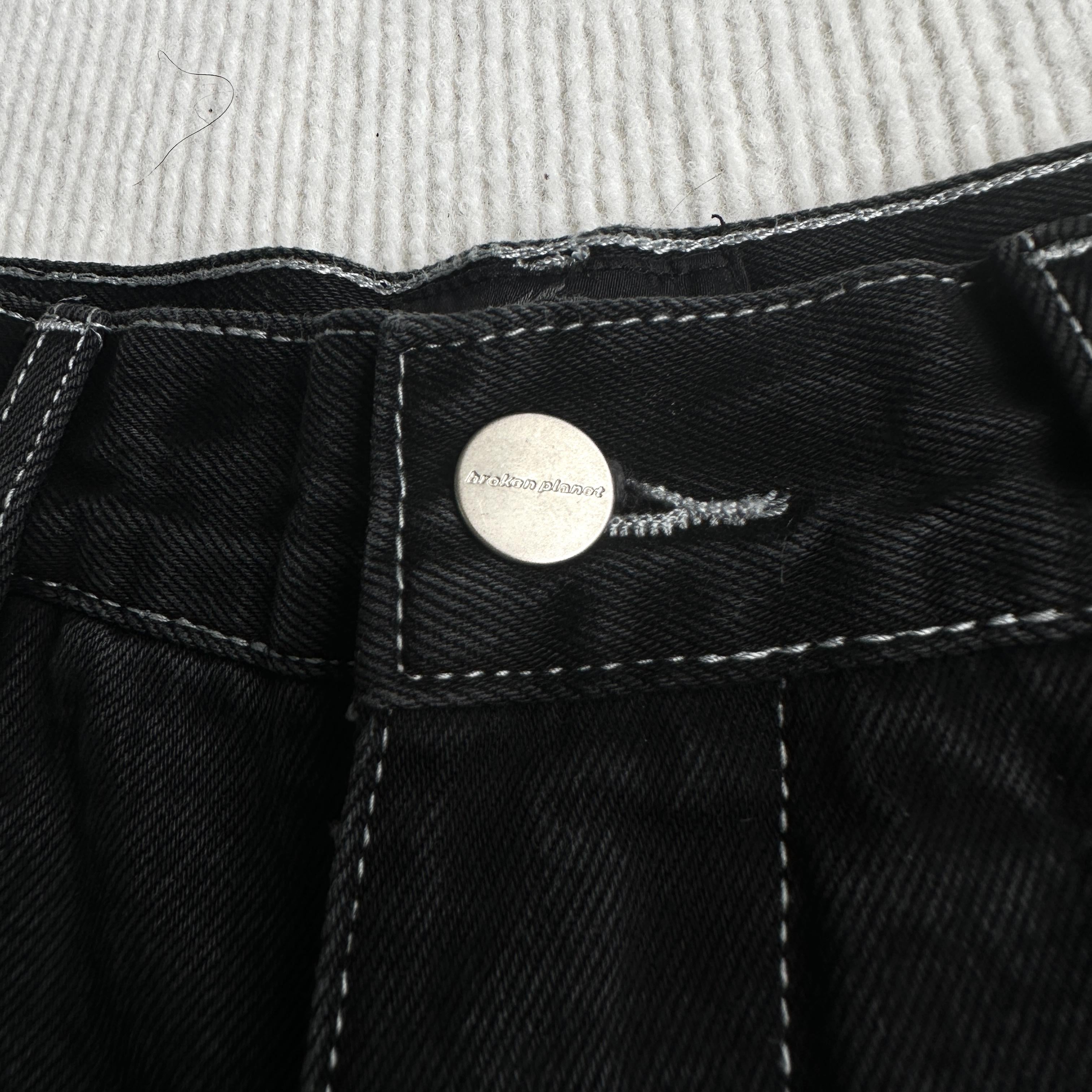 Broken P Denim Jeans Shorts